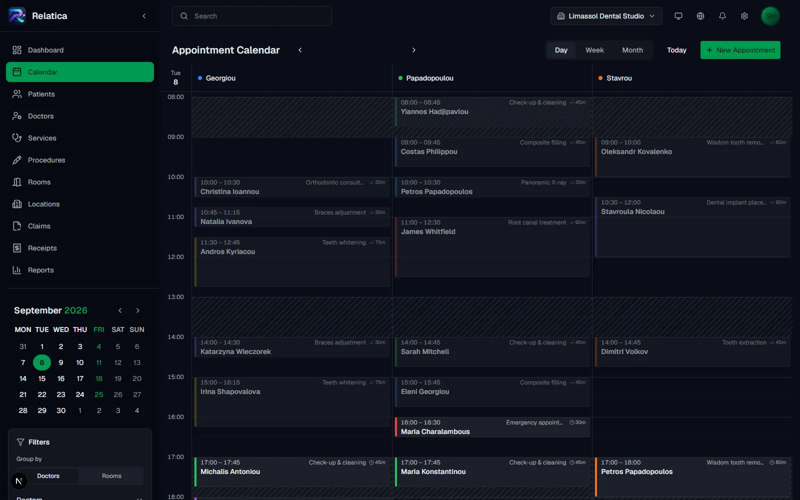 Relatica: Appointment calendar